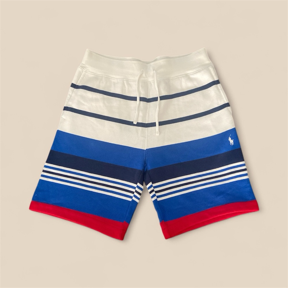 Polo by Ralph Lauren Men's Swim Shorts - Navy, Red, and White